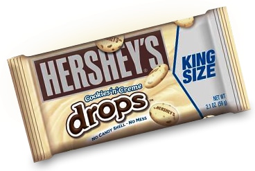 Драже Hershey’s в глазури из белого шок.с кусочками печенья COOKIES N CREME 59 грамм