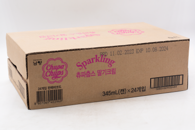 Напиток Chupa Chups Sparkling Strawberry 0.345л